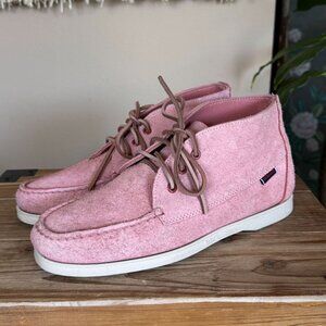 Todd Synder + Sebago Tatanka Chukka Pink Suede High Top Boat Shoe Size 8